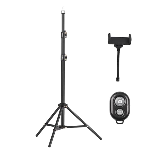 Tragbares Metall Stativ,für Kamera und Handy, Verstellbarer Lichtständer mit Ringlicht, 1/4 Zoll Schraube,für Softbox,LED Videolicht und Studio Reflektor,robust und langlebig Tragbares Metall Stativ,für Kamera und Handy, Verstellbarer Lichtständer mit Ringlicht, 1/4 Zoll Schraube,für Softbox,LED Videolicht und Studio Reflektor,robust und langlebig von AMAKO