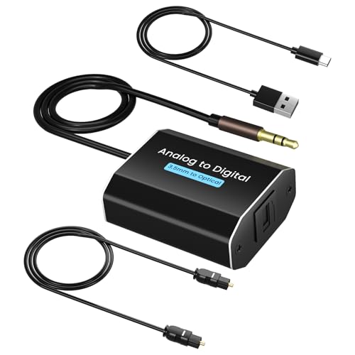 AMANKA Analog Digital Audio Converter 3.5mm Aux to Digital Coaxial Toslink Optical Adapter for PS3,DVD,Sky, Xbox,HDTV,Blu-Ray,Computers AMANKA Analog Digital Audio Converter 3.5mm Aux to Digital Coaxial Toslink Optical Adapter for PS3,DVD,Sky, Xbox,HDTV,Blu-Ray,Computers von AMANKA