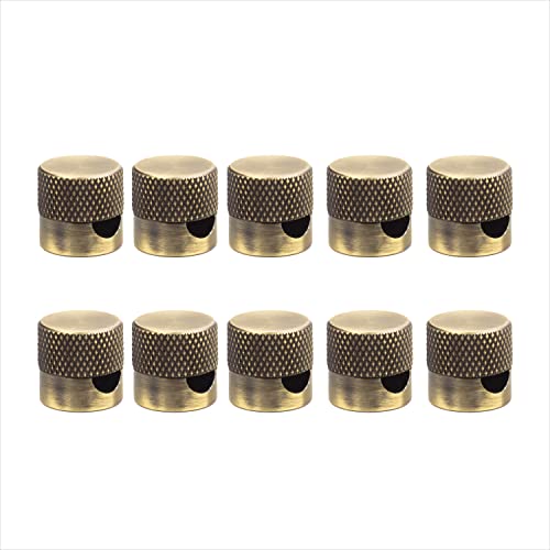 AMARCORDS - 10 Aluminium Deckenpins mit sichtbarer Kabelanpassung. Deckenbefestigung für Lampen und Aufhängungen. Farbe MESSING von AMARCORDS