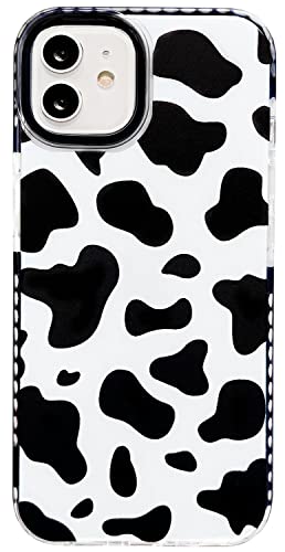 AMART für iPhone 11 Hülle Kuh Muster,Durchsichtig Klar mit Kuhflecken Aesthetic Motiv HandyHülle Süß Weiche Silikon Stoßfest Männer Frauen Mädchen Schwarz Schutzhülle für iPhone 11(6.1 Zoll) von AMART