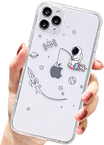 AMART für iPhone 11 Pro Max Hülle,Durchsichtig HandyHülle mit Astronaut Planet Stern Muster Transparent Klar Ultra Dünn Weich Silikon Stoßfeste mit Motiv Schutzhülle für iPhone 11 Pro Max(Fishing) AMART für iPhone 11 Pro Max Hülle,Durchsichtig HandyHülle mit Astronaut Planet Stern Muster Transparent Klar Ultra Dünn Weich Silikon Stoßfeste mit Motiv Schutzhülle für iPhone 11 Pro Max(Fishing) von AMART