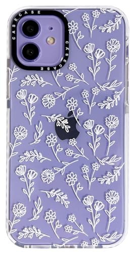 AMART für iPhone 12/iPhone 12 Pro Hülle Blumen,Durchsichtig mit Süß Weiß Blumen Muster HandyHülle für Frauen Mädchen Weiche Silikon Stoßfest Schutzhülle mit Motiv für iPhone 12/12 Pro von AMART