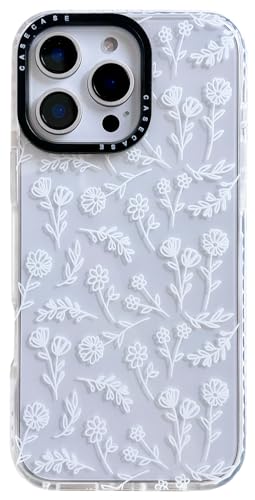 AMART für iPhone 16 Pro Hülle Blumen,Durchsichtig mit Süß Weiß Blumen Muster HandyHülle für Frauen Mädchen Weiche Silikon Stoßfest Schutzhülle mit Motiv für iPhone 16 Pro AMART für iPhone 16 Pro Hülle Blumen,Durchsichtig mit Süß Weiß Blumen Muster HandyHülle für Frauen Mädchen Weiche Silikon Stoßfest Schutzhülle mit Motiv für iPhone 16 Pro von AMART