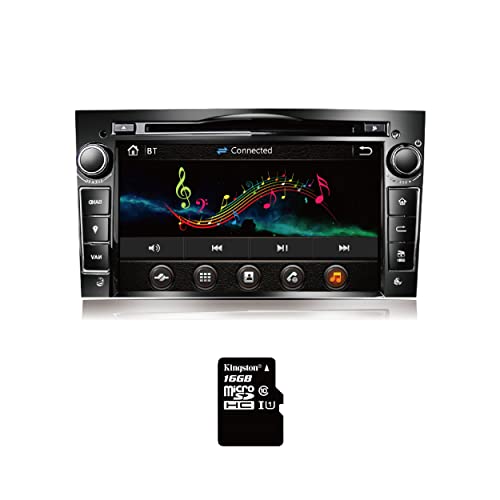 Amaseaudio Wince Autoradio, 2 Din, Kompatibel mit Opel Corsa Astra Vectra Zafira Antara Meriva Vivaro, 7" Touchscreen, Eingebauter DVD-Player, Unterstützung GPS Navigation(inklusive SD-Karte) von AMASE AUDIO