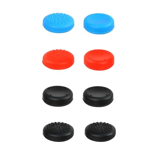 8 Stück Silikon Precision Joystick Switch Thumb Grips Daumengriffe Kappen passend für Nintendo Switch und Lite Controller Griffe Joy-Con Controller für besseren Grip von AMATHINGS