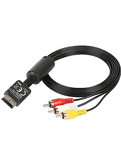 AMATHINGS 1,8m AV Kabel perfekt für für PS1, PS2, PS3 - Playstation Kabel für hohe Audio-Video Qualität – Verbinden Sie Ihre Konsole sicher und einfach mit jedem TV-Gerät AMATHINGS 1,8m AV Kabel perfekt für für PS1, PS2, PS3 - Playstation Kabel für hohe Audio-Video Qualität – Verbinden Sie Ihre Konsole sicher und einfach mit jedem TV-Gerät von AMATHINGS