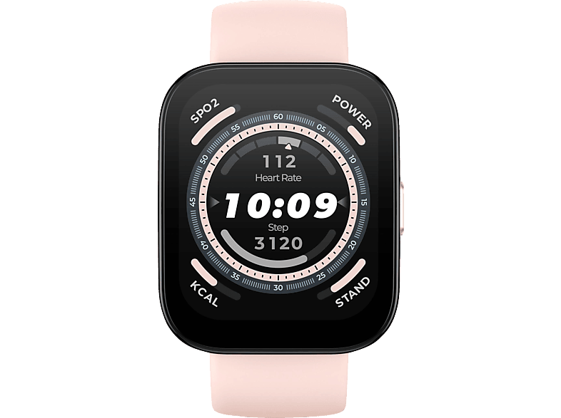 AMAZFIT Bip 5 Smartwatch Kunststoff Silikon, 22 mm, Pastel Pink von AMAZFIT