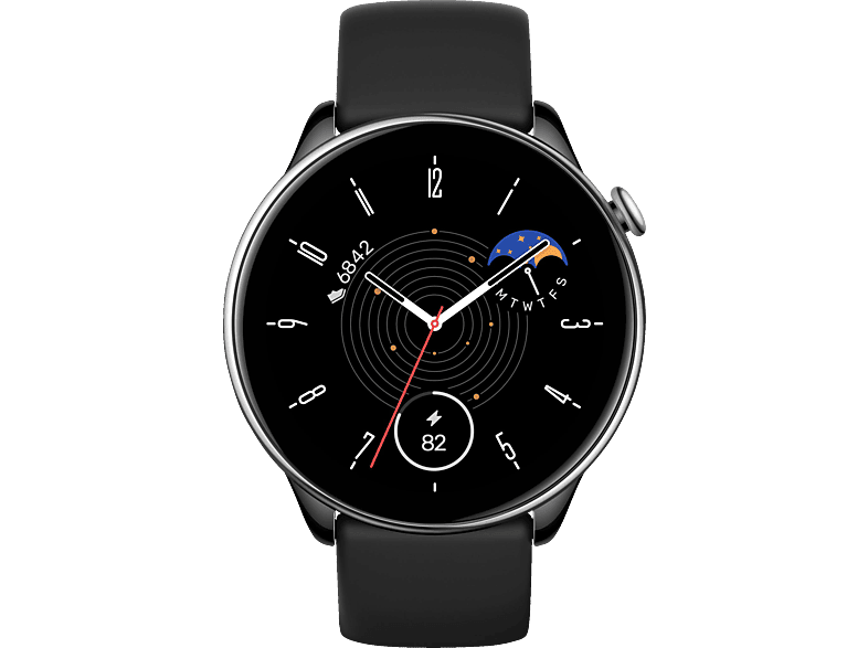 AMAZFIT GTR Mini Smartwatch Edelstahl Silikon, 20 mm, Midnight Black von AMAZFIT