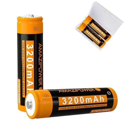 3,7 Volt Wiederaufladbarer Akku，3200mAh NiMH Batterie Hohe Kapazität Batterien für LED Stirnlampe,Fernbedienung,Ferngesteuertes Auto SH von AMAZIPOWER