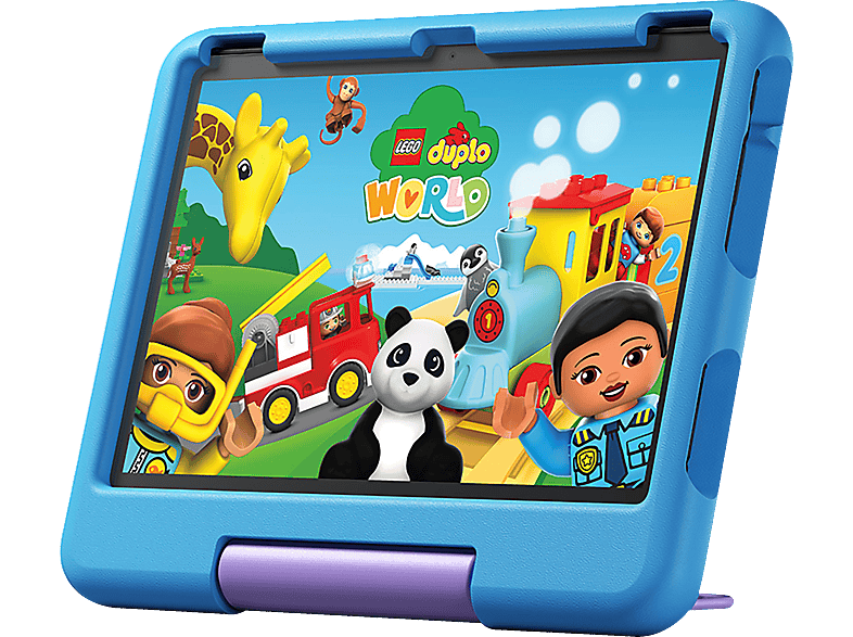 AMAZON Fire HD 10 Kids (2023), Tablet, 32 GB, Zoll, Schwarz, mitgelieferte Hülle in Blau von AMAZON