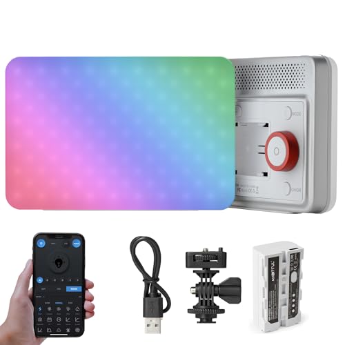 AMBITFUL Video Lighting with APP Control, RGB Full Colour, 10 FX Effects, Hot Shoe Base for Photography Video Lighting Studio, CRI/TLCI 95+ （VL15C von AMBITFUL