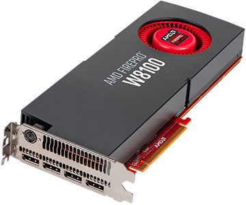 AMD 100-505976 - FirePro W8100 - Grafikkarten - FirePro W8100-8 GB GDDR5 - PCIe 3.0 x16-4 x DisplayPort von AMD