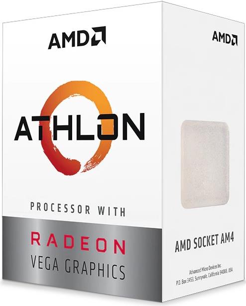 AMD Athlon 3000G Prozessor 3,5 GHz 4 MB L3 (YD3000C6FHSBX) von AMD