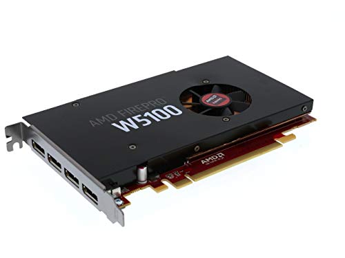 AMD FirePro W5100 4 GB GDDR5 PCIe Gen 3.0 Professionelle Grafikkarte, 1,43 TFLOPS, 768 Kerne, 4 x DisplayPorts 1.2 OEM – einfache Verpackung von AMD