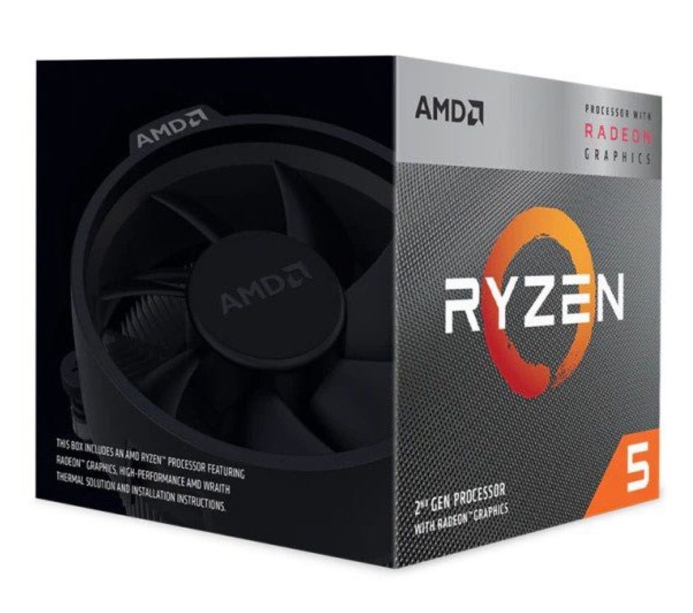 AMD Prozessor Ryzen 5 3400G Prozessor 3,7 GHz 4 MB L3 Box von AMD