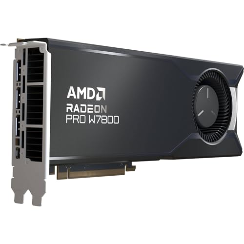 AMD Radeon™ Pro W7800, professionelle Grafikkarte, Workstation, AI, 3D Rendering, 32 GB GDDR6, DisplayPort™ 2.1, AV1, 45 TFLOPS, 70 CUs, 260 W TDP, 8K von AMD