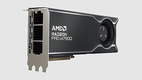 AMD Radeon™ Pro W7900, Professionelle Grafikkarte, Workstation, AI, 3D-Wiedergabe, 48 GB GDDR6, DisplaPort™ 2.1, AV1, 61 TFLOPS, 96 CUs, 295W TDP, 8K von AMD