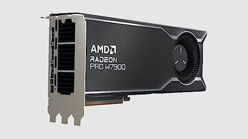 AMD Radeon™ Pro W7900, Professionelle Grafikkarte, Workstation, AI, 3D-Wiedergabe, 48 GB GDDR6, DisplaPort™ 2.1, AV1, 61 TFLOPS, 96 CUs, 295W TDP, 8K von AMD
