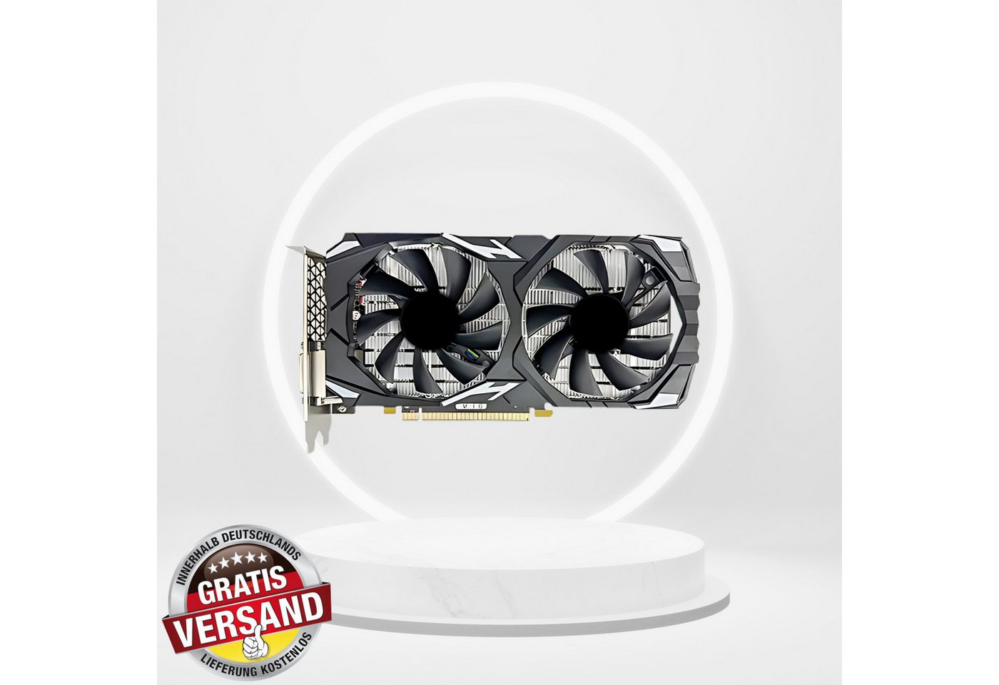 AMD Rx580 Grafikkarte (8 GB, GDDR5, Dual Fan, 256bit, 3xDP, 1xHDMI, 1xDVI, DDR5 8GB) von AMD