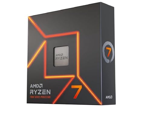 AMD Ryzen 7 7700X Prozessor (intergrierte Radeon Grafik, 8 Kerne/16 Threads, 105W DTP, AM5 Sockel, 40MB cache, Bis zu 5.4 GHz max boost, Kein Kühler) von AMD