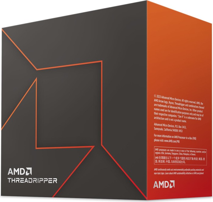 AMD Ryzen Threadripper 7970X Prozessor boxed ohne Kühler AMD Ryzen Threadripper 7970X Prozessor boxed ohne Kühler von AMD
