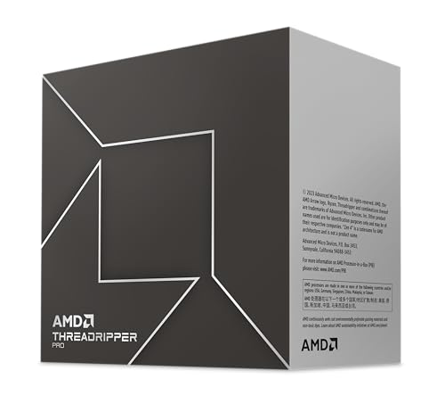 AMD Ryzen Threadripper Pro 7975WX (32 Kerne/64 Threads, 350W TDP, SP6 Sockel, 160MB cache, Bis zu 5.3Ghz max boost, Kein Kühler) von AMD