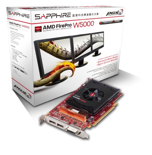 Workstation-Grafikkarte AMD Fire Pro W5000 2048 MB GDDR5-RAM PCIe x16 DVI, DisplayPort von AMD