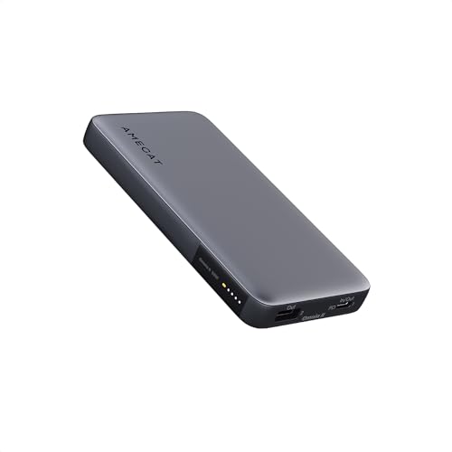 AMEGAT Powerbank 10000mAh, PD 30W Fast Charging Power Bank USB C, PPS Externe Handyakkus Schnellladefunktion für iPhone, Galaxy, MacBook, iPad von AMEGAT