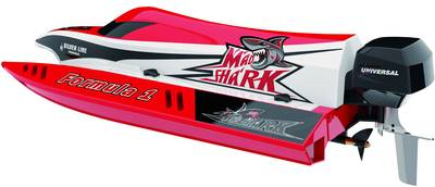 Amewi Mad Shark V2 - Betriebsbereit (RTR) - Schwarz - Rot - Weiß - Boot - Elektromotor - 2.4 GHz - 1200 mAh (26075) von AMEWI