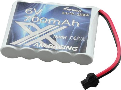 Amewi Modellbau-Akkupack (NiMh) 6V 700 mAh Zellen-Zahl: 5 Stick Micro-Car-Buchse von AMEWI