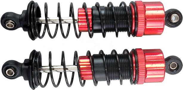 Amewi Stossdämpfer hinten - Halterung Stoßdämpfer - Schwarz - Rot (012-14500B) von AMEWI