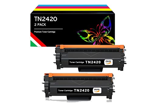 AMG Sales Kompatible Toner für Brother TN2420 TN-2420 TN2410 for MFC L2710DW L2710DN L2730DW L2750DW HL-L23210D L2350DW L2370DN L2375DW DCP-L2510D L2530DW L2550DN (2 Schwarz) von AMG Sales