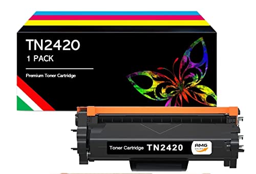 AMG Sales Toner kompatibel zu Brother TN2420 TN-2420 TN2410 für Brother MFC L2710DW L2710DN L2730DW L2750DW HL-L23210D L2350DW L2370DN L2375DW DCP-L2510D 530DW L. 2550DN (1 Schwarz) von AMG Sales