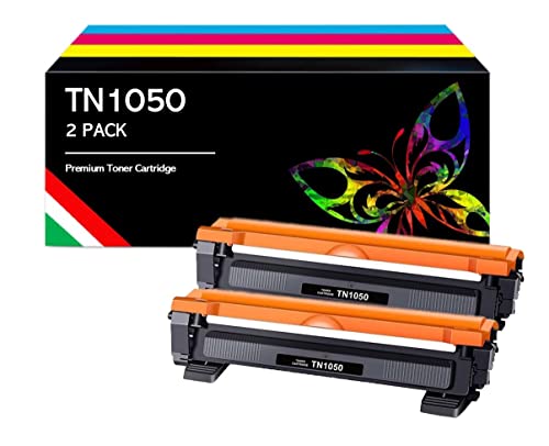 Toner kompatibel für Brother TN1050 TN-1050 Patronen für DCP-1612W HL-1110 HL-1210W HL-1112 HL-1212W DCP-1510 DCP-1610W MFC-1810 MFC-1910W DCP-1512 (Schwarz, 2-Pack) von AMG Sales