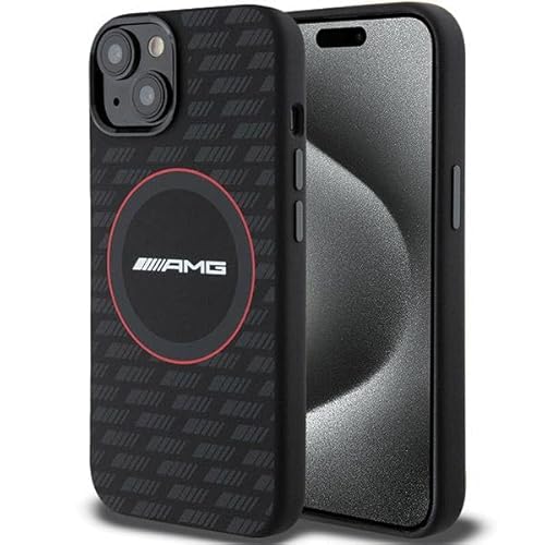 AMG AMHMP15S23SMRK Hülle für iPhone 15/14 / 13 6.1" Schwarz hardcase Silicone Carbon Pattern AMG AMHMP15S23SMRK Hülle für iPhone 15/14 / 13 6.1" Schwarz hardcase Silicone Carbon Pattern von AMG