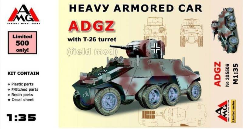 Heavy Armored Car ADGZ with T-26 turret( field mod) von AMG
