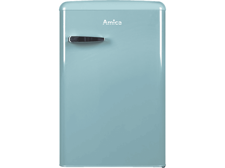 AMICA KS 15612 T Retro Edition Kühlschrank (E, 860 mm hoch, Blau) von AMICA