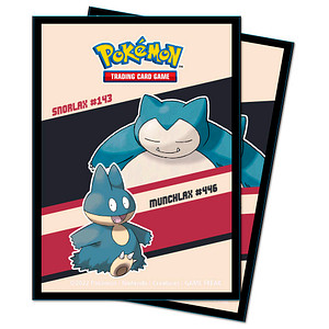 65 AMIGO Sammelkarten-Hüllen Pokémon Snorlax & Munchlax farbsortiert glatt von AMIGO