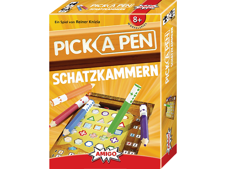 AMIGO 02412 - Pick a Pen: Schatzkammern Kinderspiel Mehrfarbig von AMIGO