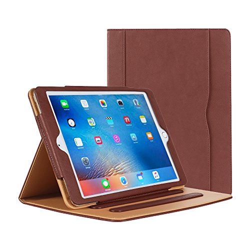 iPad Air Hülle - iPad PU Leder Smart Schutzhülle Cover Case mit Ständer Funktion und Auto-Einschlaf/Aufwach für Apple iPad Air/Neu iPad 9.7 (5th Generation) 2017 (braun) von AMIGO