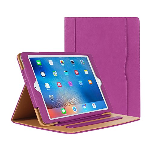 iPad Air Hülle - iPad PU Leder Smart Schutzhülle Cover Case mit Ständer Funktion und Auto-Einschlaf/Aufwach für Apple iPad Air/Neu iPad 9.7 (5th Generation) 2017 (lila) von AMIGO