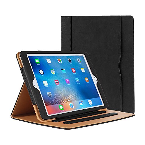 iPad Mini Hülle-PU Leder Smart case Auto aufwachen / Schlaf und Multi-Winkel Stand Funktion für Apple iPad mini, iPad mini 2 und iPad mini 3(schwarz) von AMIGO