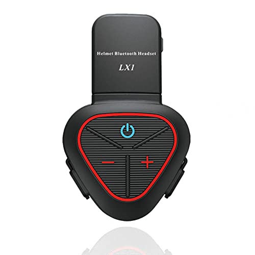AMIUHOUN LX1 Motorradhelm Bluetooth Headset Tragbar Smart Noise Cancelling Takeaway Headset Rot von AMIUHOUN
