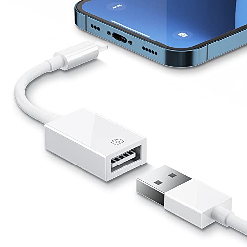 AMLLEN Lightn-ing auf USB Kamera Adapter, USB 3.0 Buchse OTG Daten Sync Kabel Adapter Kompatibel mit iPhone/i-Pad, Support Hubs, MIDI Keyboard, Maus, Kartenleser, USB Ethernet Adapter, iOS 9.2 bis 17 AMLLEN Lightn-ing auf USB Kamera Adapter, USB 3.0 Buchse OTG Daten Sync Kabel Adapter Kompatibel mit iPhone/i-Pad, Support Hubs, MIDI Keyboard, Maus, Kartenleser, USB Ethernet Adapter, iOS 9.2 bis 17 von AMLLEN