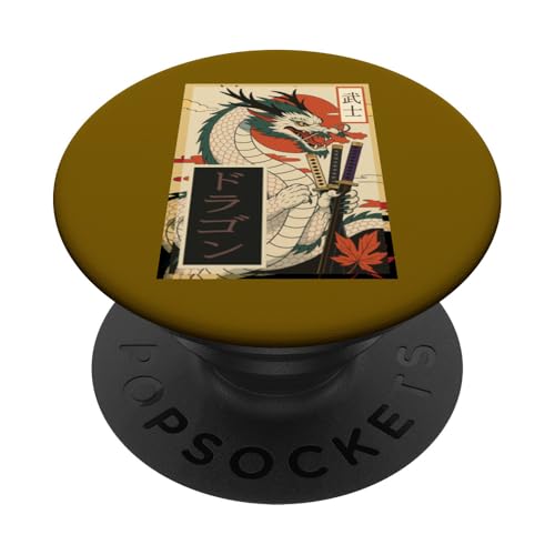 Zoro Dragon – Samurai Anime Manga Krieger Piraten PopSockets Klebender PopGrip von AMM - Anime Manga Manhwa