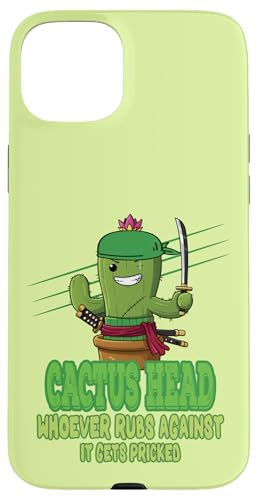 Zoro Kaktus – Samurai Anime Lustig Manga Krieger Pirat Hülle für iPhone 15 Plus von AMM - Anime Manga Manhwa