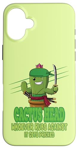 Zoro Kaktus – Samurai Anime Lustig Manga Krieger Pirat Hülle für iPhone 16 Plus von AMM - Anime Manga Manhwa