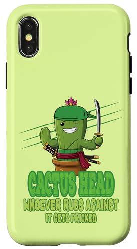 Zoro Kaktus – Samurai Anime Lustig Manga Krieger Pirat Hülle für iPhone X/XS von AMM - Anime Manga Manhwa