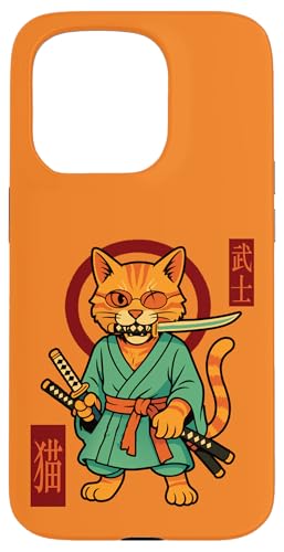 Zoro Pirat – Katze Samurai Anime Lustig Manga Krieger Hülle für iPhone 15 Pro von AMM - Anime Manga Manhwa
