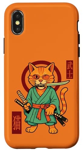 Zoro Pirat – Katze Samurai Anime Lustig Manga Krieger Hülle für iPhone X/XS Zoro Pirat – Katze Samurai Anime Lustig Manga Krieger Hülle für iPhone X/XS von AMM - Anime Manga Manhwa